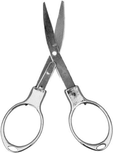 Silver foldable scissor